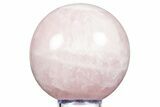 Polished Rose Quartz Sphere - Madagascar #344333-1
